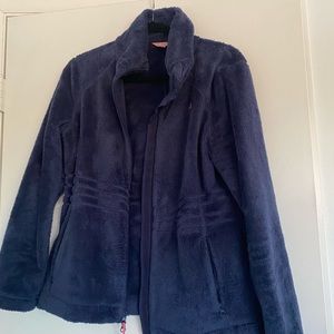 Navy Blue Lily Pulitzer Fleece Jacket, Size M